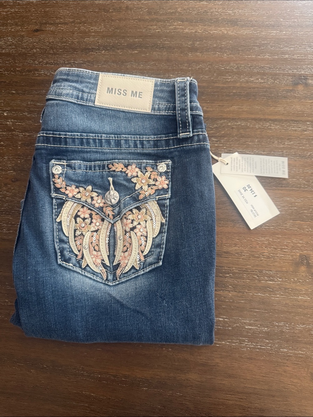 Miss Me Medium Wash Mid-Rise Bootcut Jeans